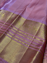 Bottle Green with Peachish Pink Korvai with Buttas Handwoven Pure Jari Kanjivaram Silk Saree Broad Borders Beauty