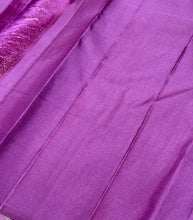 Mauve with Vadamalli Purple 1000 Buttas Borderless Handwoven Pure Jari Kanjivaram Silk Saree Beauty