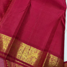Sarasangi- Beautiful Offwhite with Arakku Handwoven Pure Jari Korvai Kanjivaram Silk with rich woven borders gorgeous pallu and contrast woven blouse