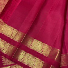 Sahana- Stunning Deep Red with Gold Buttas with Doublepet borders Handwoven Pure Jari Kanjivaram Silk with rich pallu and self colored blouse