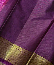 Sahana- Deep Forest Green with Dark Magenta Vairaoosi with Buttas Handwoven Pure Jari Kanjivaram Silk with beautiful Buttas gorgeous borders pallu and contrast woven blouse