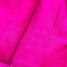 Offwhite with Pink Zariless Handwoven Pure Korvai Soft Kanjivaram Silk Saree with Veldhari Body Temple Borders  beauty