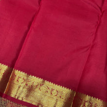 Coffee Brown with Red Buttas Korvai Handwoven Pure Kanjivaram Silk Saree with rich borders rich Pallu and contrast woven blouse beauty