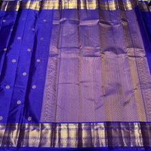 Violet with Gold Handwoven Pure Jari Vairaoosi with Buttas Kanjivaram Silk Saree with rich borders pallu and self colored blouse beauty