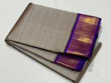 Sarasangi-Gorgeous Abirami with Vadamalli Purple Handwoven Pure Jari Korvai Kanjivaram Silk Saree with rich borders beautiful pallu and contrast woven blouse
