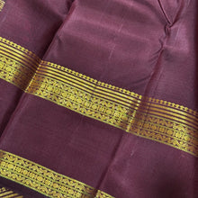 Gorgeous Rustic Orange with Coffee Brown Buttas Handwoven Pure Jari Kanjivaram Silk Saree with Beautiful Neliveldharis and Rudrakshas Woven Rettapet borders rich pallu and contrast woven blouse