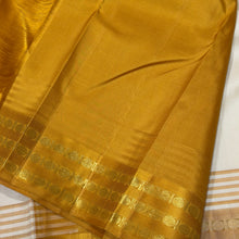 Sahana- Gorgeous Creamish White with Ganga Jamuna Pink and Mustard Rudrakshas woven beautiful borders rich golden mustard pallu and contrast golden mustard blouse