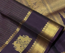 Sahana-Stunning Deep Coffee Brown with Gold Handwoven Pure Jari Kanjivaram Silk with Gandaberundas and Yazhis woven beautiful araimadam borders Rich Pallu and self colored blouse