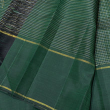 Sahana-Beautiful Bottle Green with Gold & Silver Handwoven Pure Jari Kanjivaram Silk with Jari Muthukattam woven beautiful body with bodi borders rich pallu and self colored blouse