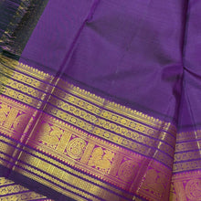 Vaibhogam- Gorgeous Soft Lotus Pink with Deep Magenta Handwoven Pure jari Korvai with elephant and annapakshi buttas Kanjivaram Silk with rich varisaipet borders beautiful pallu and contrast Deep Magenta woven blouse