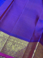 Manthulir Green Purple Buttas Handwoven Pure Kanjivaram Silk Saree Beauty