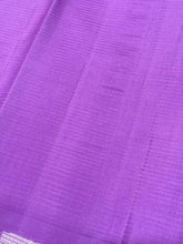 Light Pista Green with Lavender Borderless Silver Jari Striped Handwoven Pure Kanjivaram Silk Saree Beauty