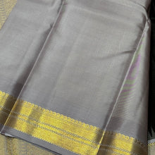 Black with Lavendar Korvai Handwoven Pure Kanjivaram Silk Saree Beauty