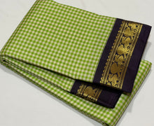Sarasangi- Gorgeous Pastel Green offwhite Kasakasa podikattam with Deep Kanchana Purple Handwoven Pure Jari Korvai Kanjivaram Silk with beautiful borders rich pallu and contrast woven blouse