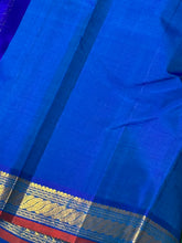 Peacock Green with Peacock Blue Small Borders Handwoven Pure Jari Kanjivaram Silk Saree beauty