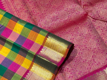 Sahana-Much awaited Super gorgeous Palum Pazhamum Kattam in 9 shades Handowen Pure Kanjivaram Silk with rich bawanchi borders beautifully woven rose pink pallu and contrast woven blouse