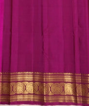 Sahana- Gorgeous Coffee Brown with Deep Magenta Handwoven Pure Jari Kanjivaram Silk with buttas woven body with beautiful borders rich pallu and contrast woven blouse