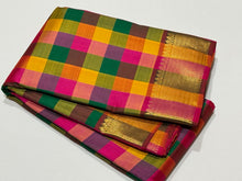 Sahana-Much awaited Super gorgeous Palum Pazhamum Kattam in 9 shades Handowen Pure Kanjivaram Silk with rich bawanchi borders beautifully woven rose pink pallu and contrast woven blouse