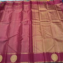 Deep Arakku Red Podi Jari Kattam with Border Buttas Handwoven Pure Jari Kanjivaram Silk Saree Beauty