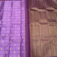 Mauve with Vadamalli Purple 1000 Buttas Borderless Handwoven Pure Jari Kanjivaram Silk Saree Beauty