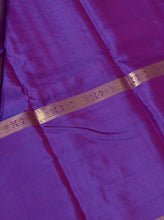 Sahana- Stunning Vadamalli Purple with Gold Handwoven Pure Jari Kanjivaram Silk with Lakshadeepam buttas woven body with rich pallu broad borders and self colored blouse