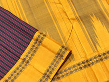 Gorgeous Handwoven Pure Korvai Zero Zari  Kanjivaram Silk Saree with beautiful maroon and black striped body with rettapet rudrakshas woven beautiful borders gorgeous seer pallu and contrast woven blouse